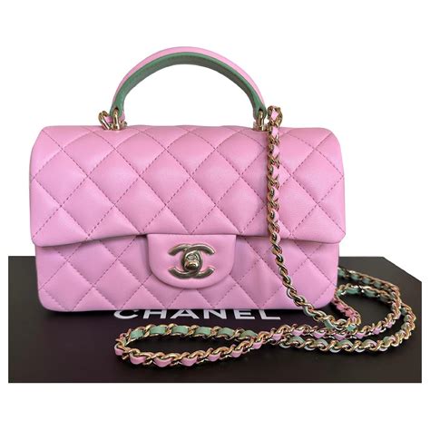 chanel mini timeless classic handle bag